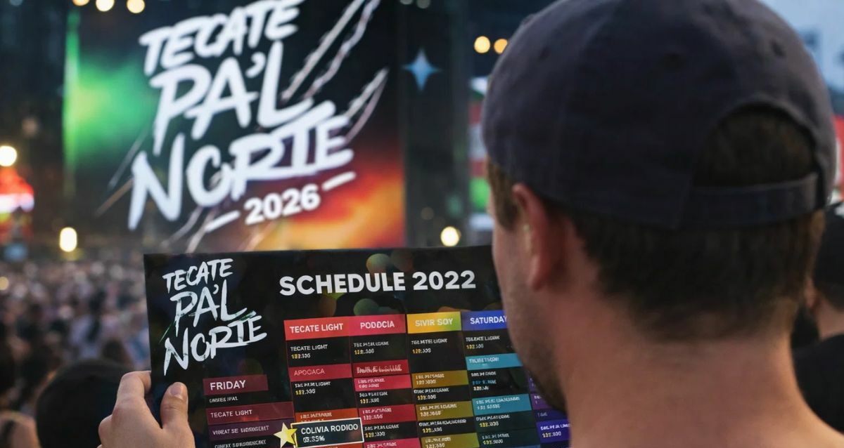 ¿Cuáles son los horarios del Tecate Pa'l Norte este 27 y 28 de marzo?| Foto: IA