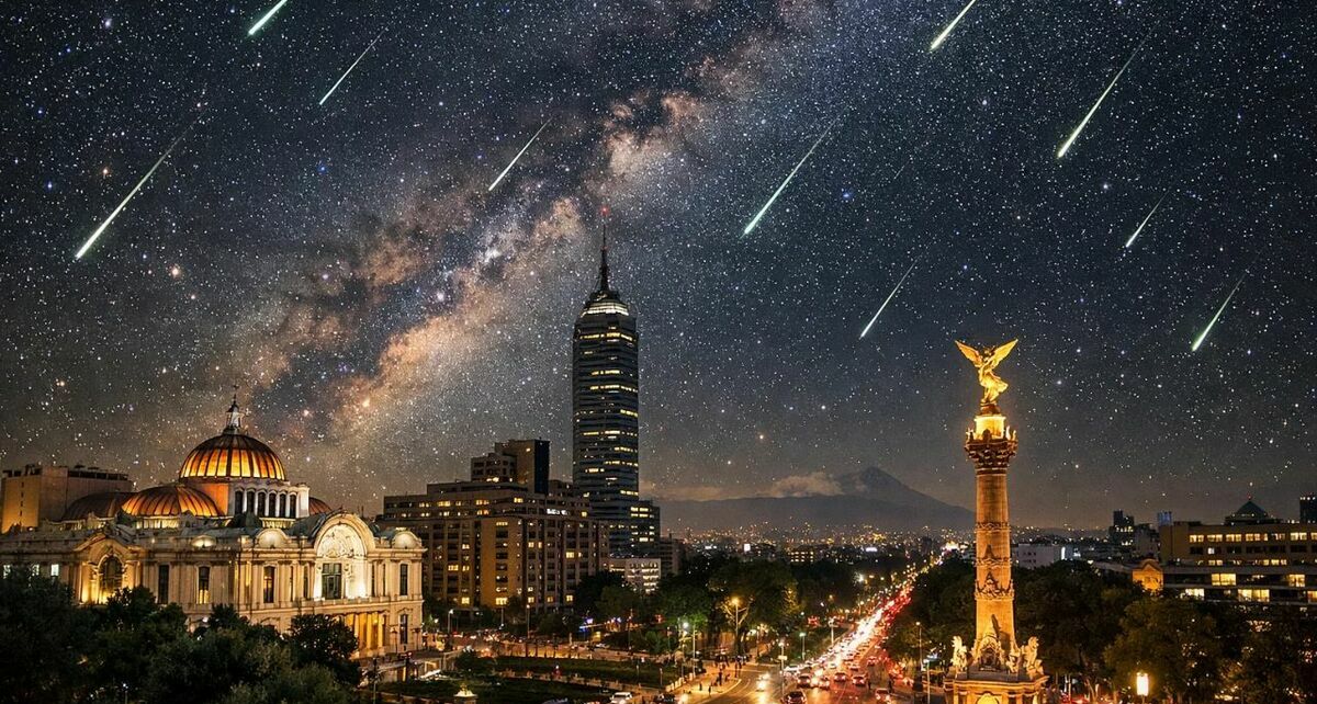 Así se podrá ver la lluvia de estrellas Perseidas en 2026. (FOTO): Sora IA.