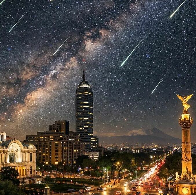 Así se podrá ver la lluvia de estrellas Perseidas en 2026. (FOTO): Sora IA.