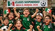 Las clases se suspenderán en todo Jalisco cuando la Selección Mexicana juegue en el Mundial 2026. Foto: Sora IA