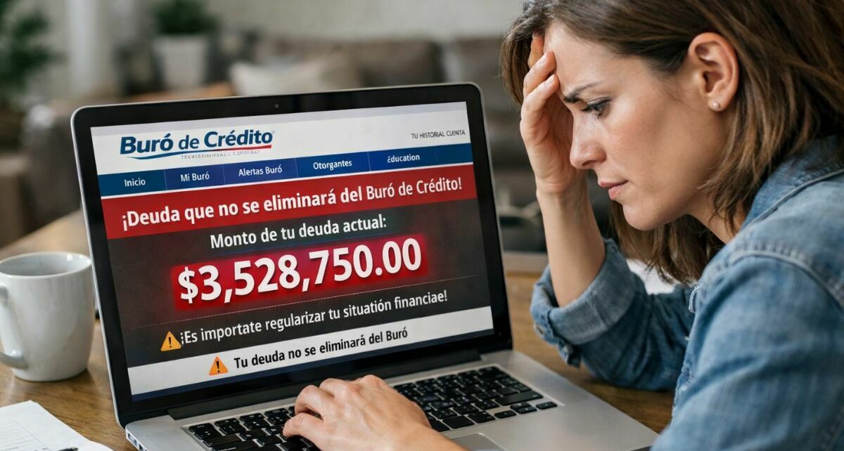 ¿Cuáles son las deudas que no se borran y te mantienen en el Buró de Crédito? Foto: Sora IA