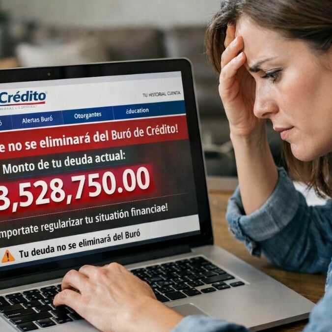 ¿Cuáles son las deudas que no se borran y te mantienen en el Buró de Crédito? Foto: Sora IA
