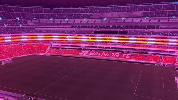 Estadio Banorte previo a la reinauguración (@GrupoOllamani)