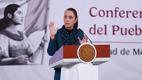 Sheinbaum en la Mañanera de este viernes. (Foto: Juan Carlos Bautista)