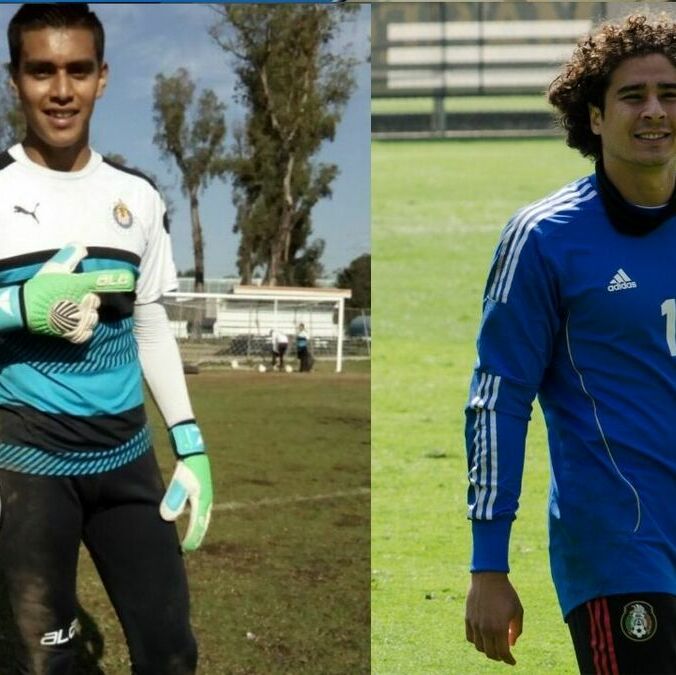 Memo Ochoa y Tala Rangel en sus inicios en el futbol (Fotografía: Imago7 y especial)