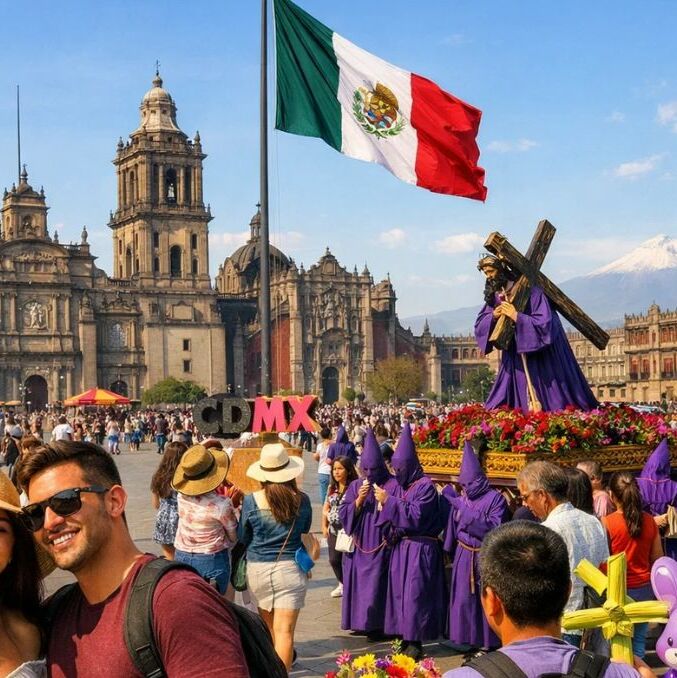 ¿Cuáles son los mejores lugares que visitar en CDMX en Semana Santa? | Foto: IA