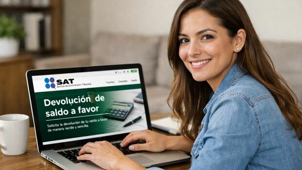 ¿Cuánto tarda el SAT en la devolución del saldo a favor? Foto: Sora IA