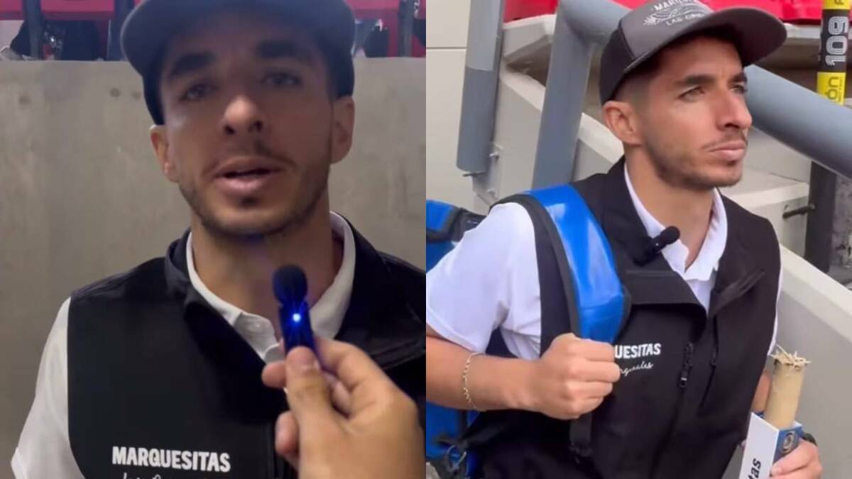 Cone Brizuela vendía marquesitas en Estadio Banorte / Capturas