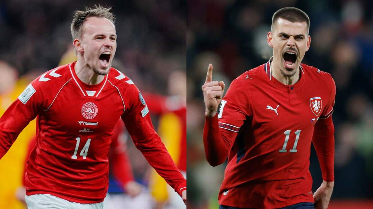 Dinamarca y Chequia se juegan el pase al Mundial 2026 (Reuters)