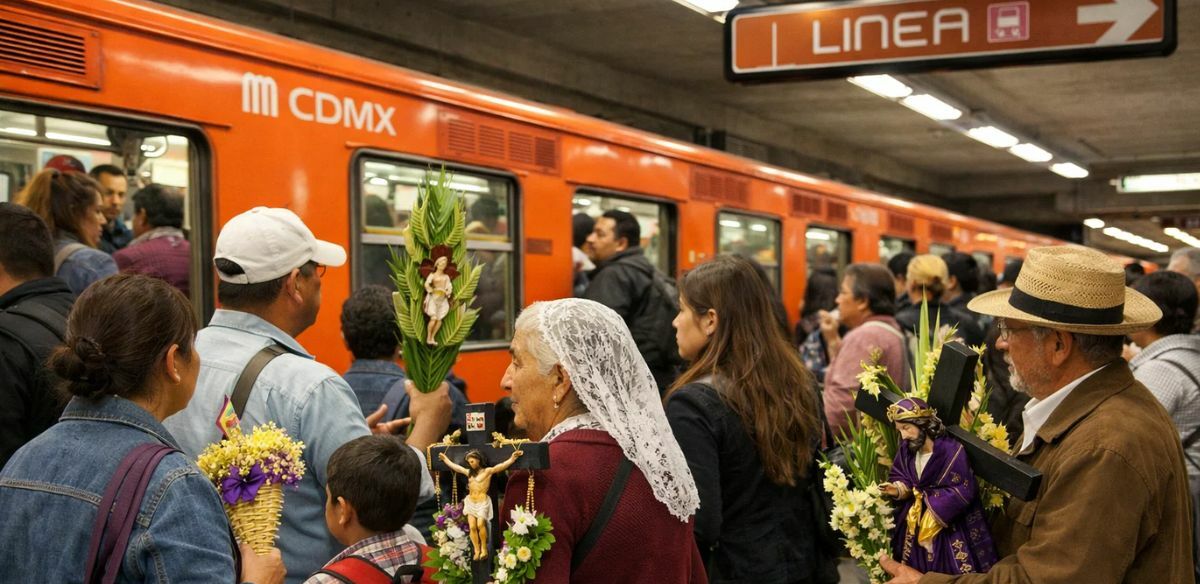 Horarios del Metro en Semana Santa | Foto: IA