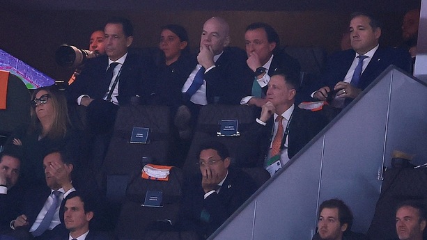 Infantino estuvo en la reinauguración del Estadio Banorte (Reuters)