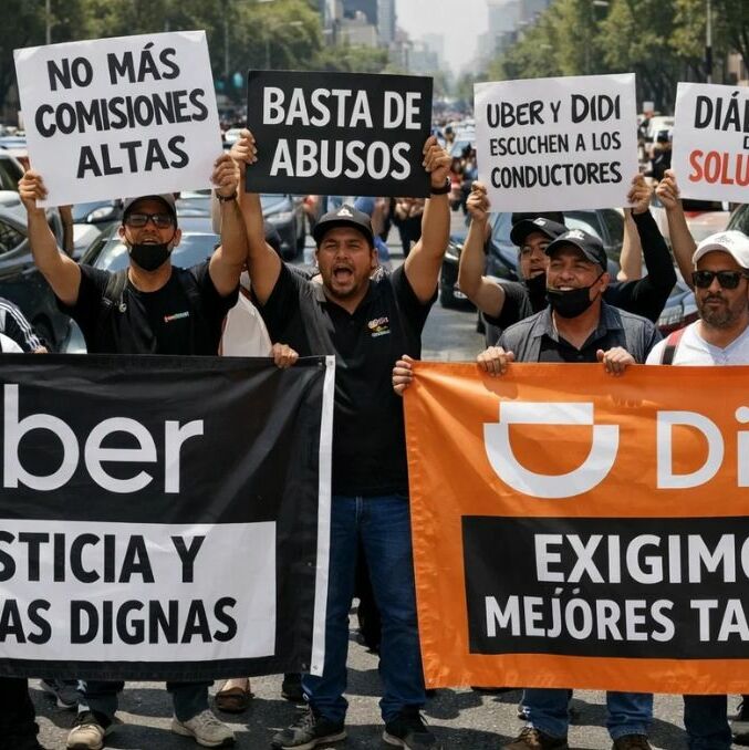 Marcha de conductores de Uber; calles cerradas y últimas noticias HOY 30 de marzo | Foto: IA