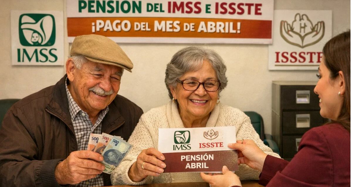 Pago pensiones abril 2026: fechas IMSS, ISSSTE y Bienestar |Foto: IA
