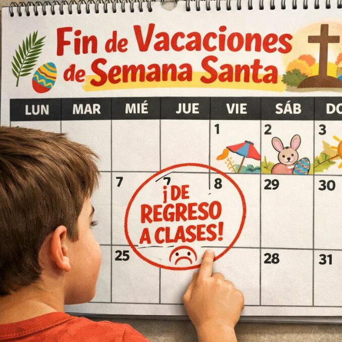 En esta fecha finalizan las vacaciones de Semana Santa 2026 | Foto: IA