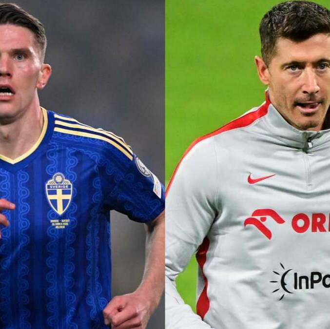 Gyokeres y Lewandowski lideran a sus selecciones por un lugar en el Mundial (Reuters)