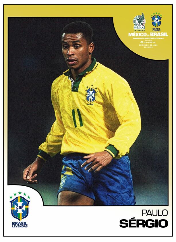 Paulo Sergio estará con Brasil Leyendas