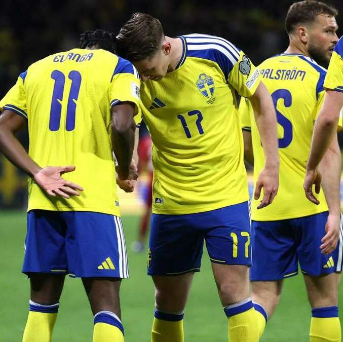 Viktor Gyokeres hizo la anotación del pase al Mundial para Suecia (Reuters)