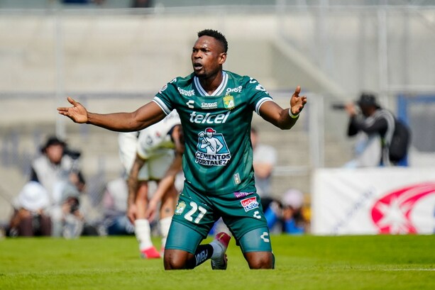 Cambindo anotó el primer gol en el empate 1-1 de León ante Pumas (Imago7)