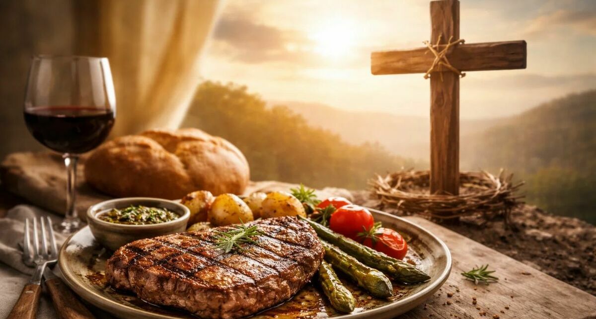 Estas son las fechas en que no se debe comer carne durante Semana Santa 2026. (Sora IA).