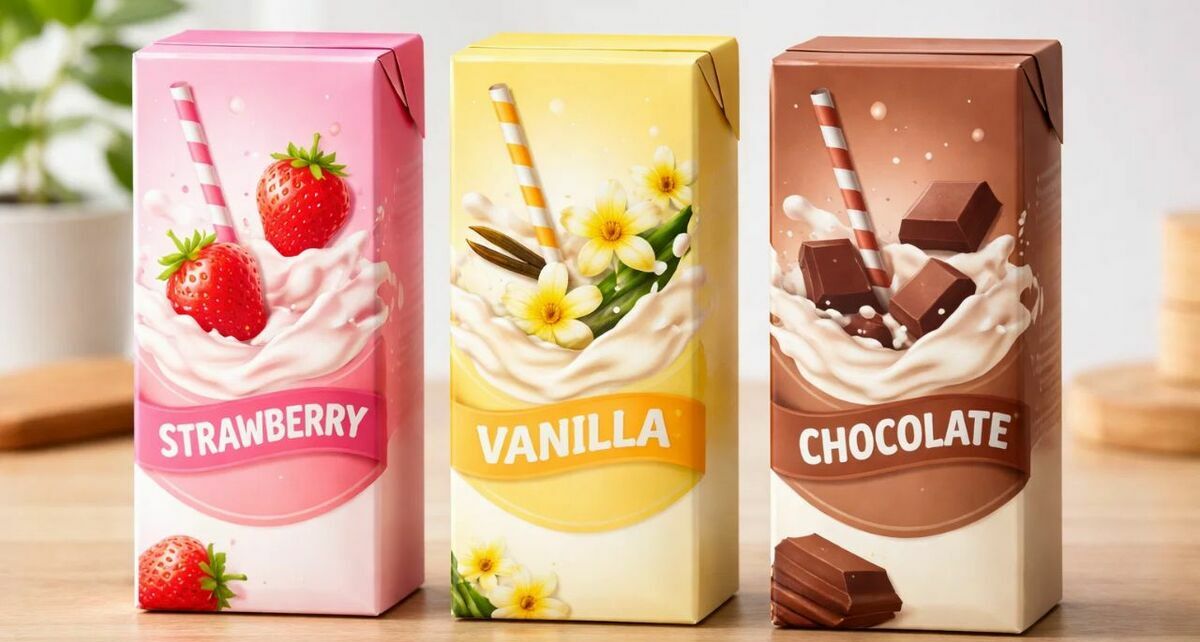 Profeco analiza leches de sabor y revela importantes datos. (FOTO): Sora IA.