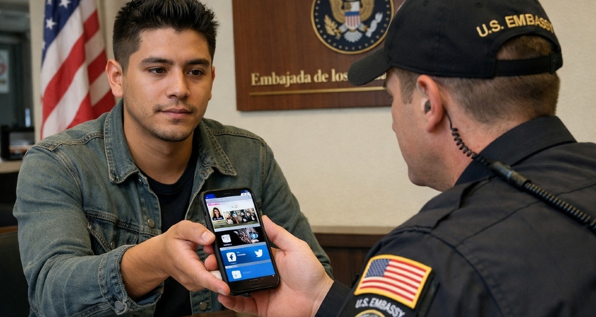 Tus publicaciones en redes sociales podrían determinar si te otorgan la visa americana. Foto: Sora AI