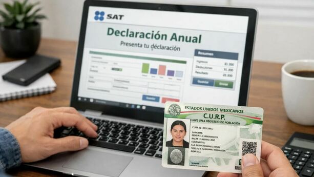Declaración Anual: ¿el SAT pide la CURP biométrica para poder hacerla este 2026? (FOTO): Sora IA.