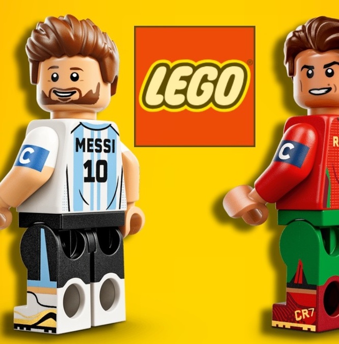 LEGO lanzó figuras especiales de Messi y Cristiano Ronaldo (lego.com)