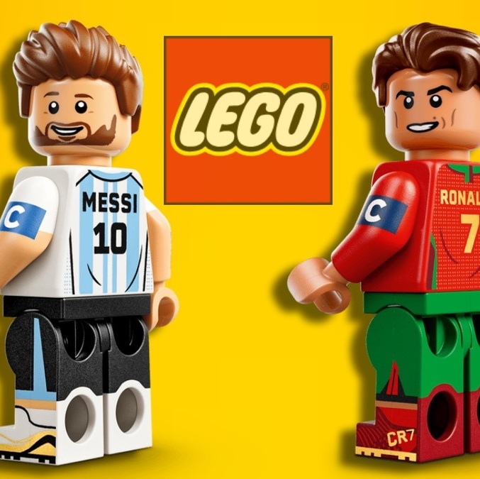 LEGO lanzó figuras especiales de Messi y Cristiano Ronaldo (lego.com)