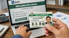 SAT aclara dudas sobre declaración anual: ¿pedirá CURP biométrica para el trámite? (Sora IA).