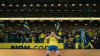 Viktor Gyokeres se hizo tendencia con la foto de la máscara (@svenskfotboll)