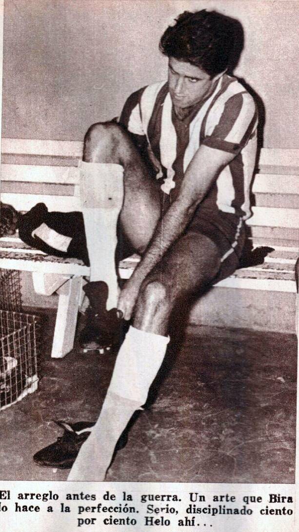 Ubirajara Chagas "Bira" previo a un partido / Rayados