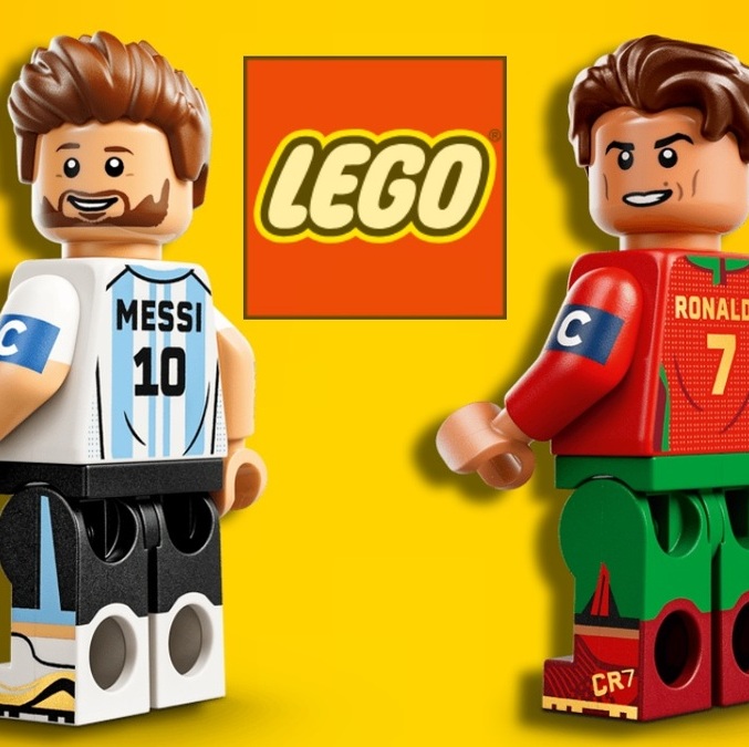 LEGO lanzó figuras especiales de Messi y Cristiano Ronaldo (lego.com)