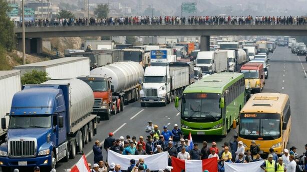 La ANTAC anunció un megabloqueo para este lunes 6 de abril (Imagen creada con IA)
