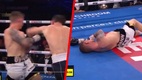 Glenn Byrne cayó fulminado ante William Crolla (Captura  DAZN)
