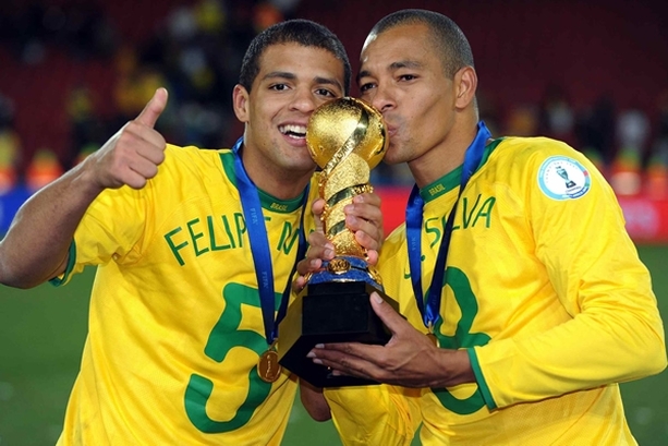 Felipe Melo y Gilberto Silva