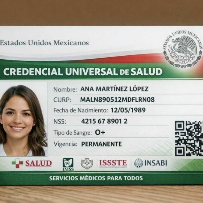Así funcionará la Credencial Universal de Salud: trámites, fechas y más detalles. (Sora IA).