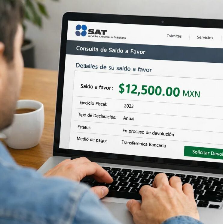 Así puedes revisar el estatus de tu saldo a favor ante el SAT| Foto: IA