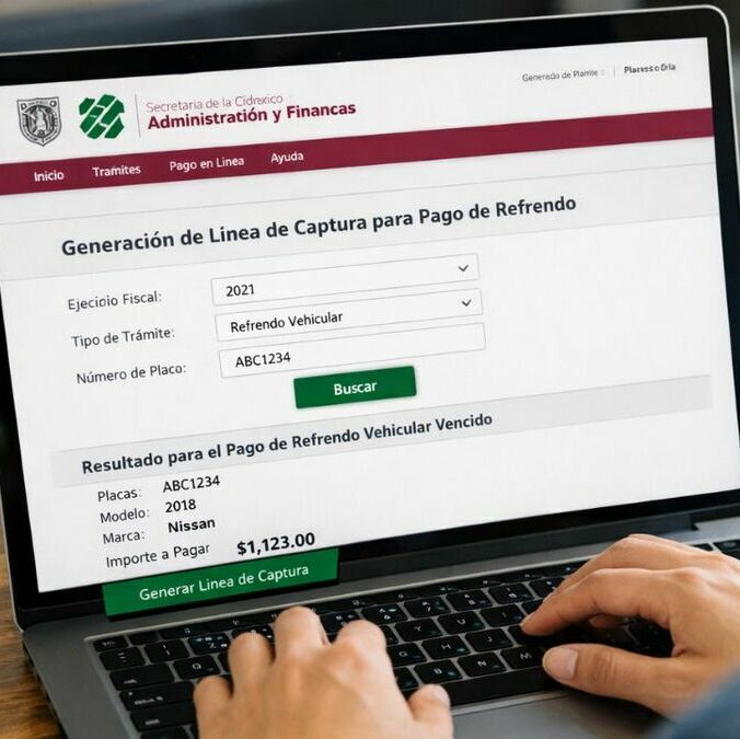 ¿Cómo regularizar el pago de refrendo vencido en línea? Foto: Sora IA