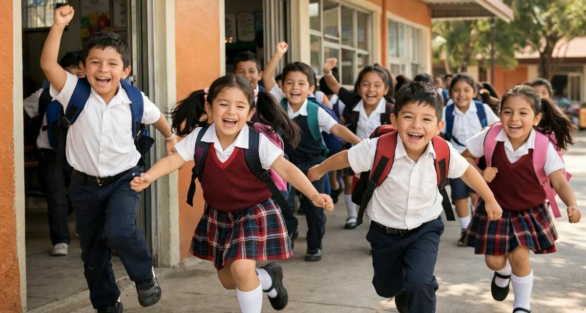 Dos semanas de vacaciones para estos alumnos después de Semana Santa 2026. (Sora IA).