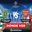 Sporting Lisboa vs. Arsenal: horario y canal de partido Champions League 2026. (Especial).