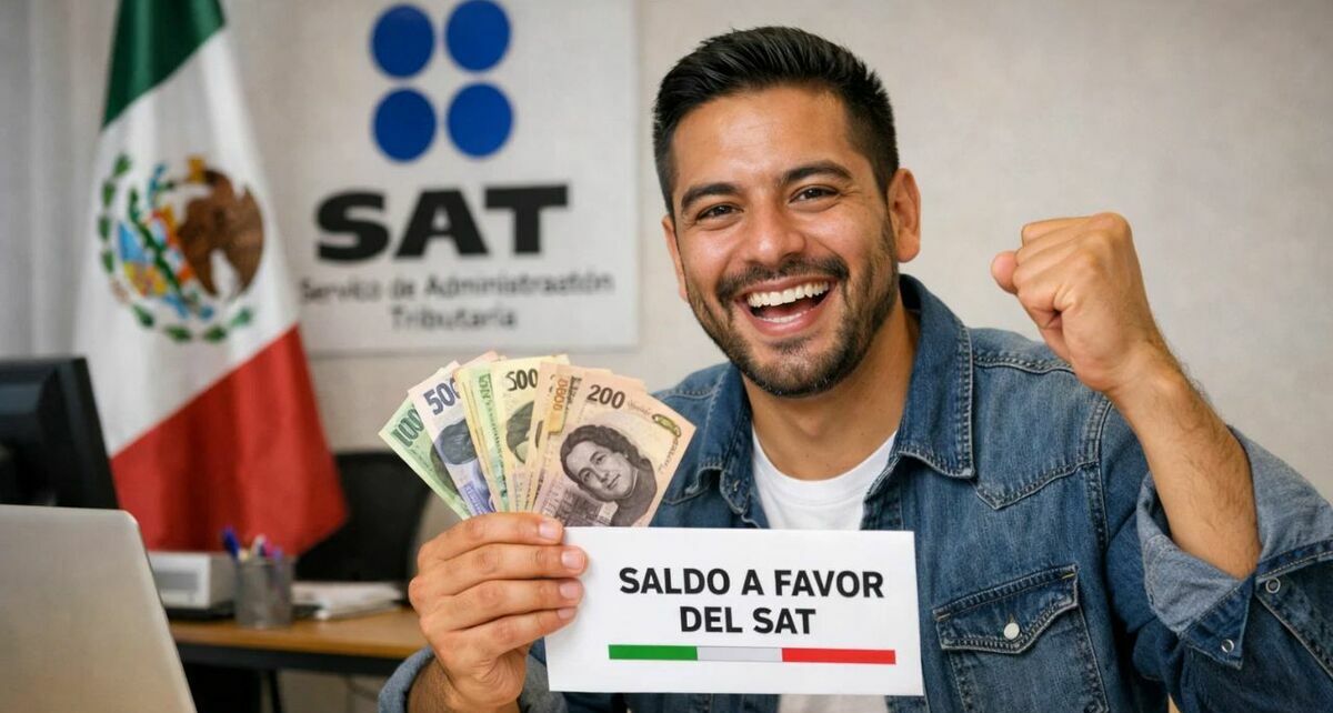 Contribuyentes pueden recibir más rápido su saldo a favor del SAT este 2026. (Sora IA).
