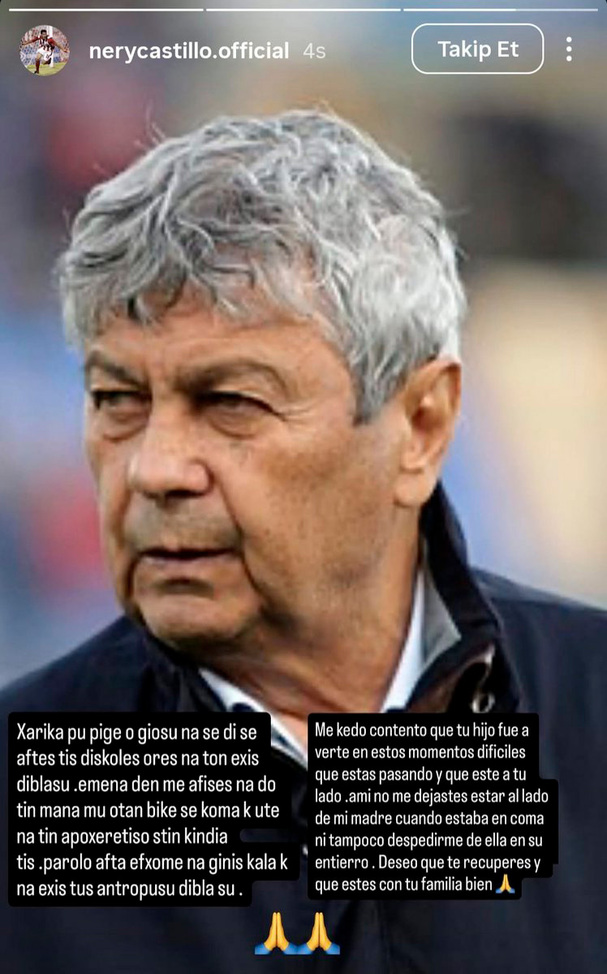 El mensaje que publicó Nery Castillo en Instagram.