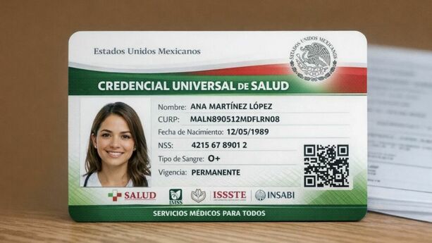 Así funcionará la Credencial Universal de Salud: trámites, fechas y más detalles. (Sora IA).