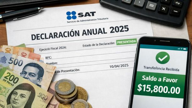 Así puedes saber si tendrás saldo a favor en la Declaración Anual 2025 | FOTO: IA