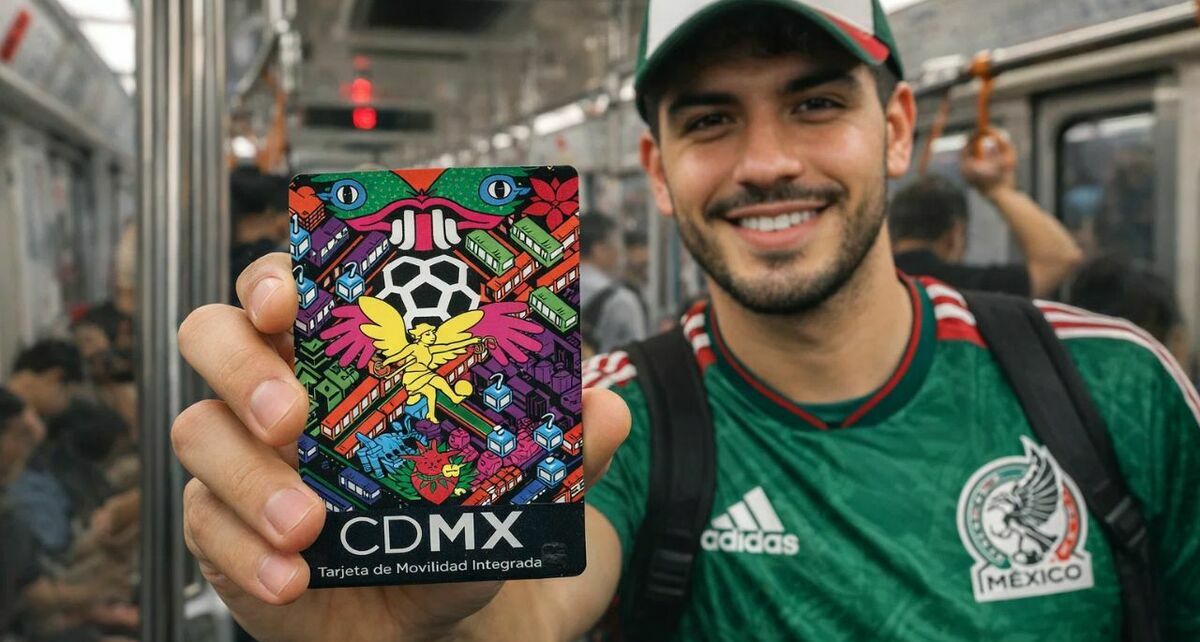 Mundial 2026 en CDMX: revelan nueva Tarheta de Movilidad para locales y turistas. (Sora IA).