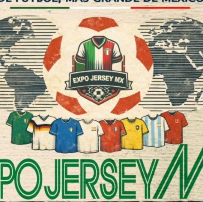 Prepara tus mejores outfits rumbo al Mundial 2026 con la Expo Jersey 2026 en la CDMX. Foto: @expo_jersey_mx/IG