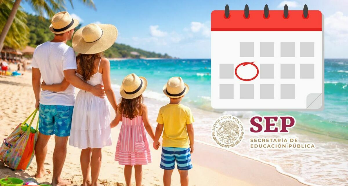 Así serán las vacaciones de verano 2026 para los alumnos en México. (Sora IA).