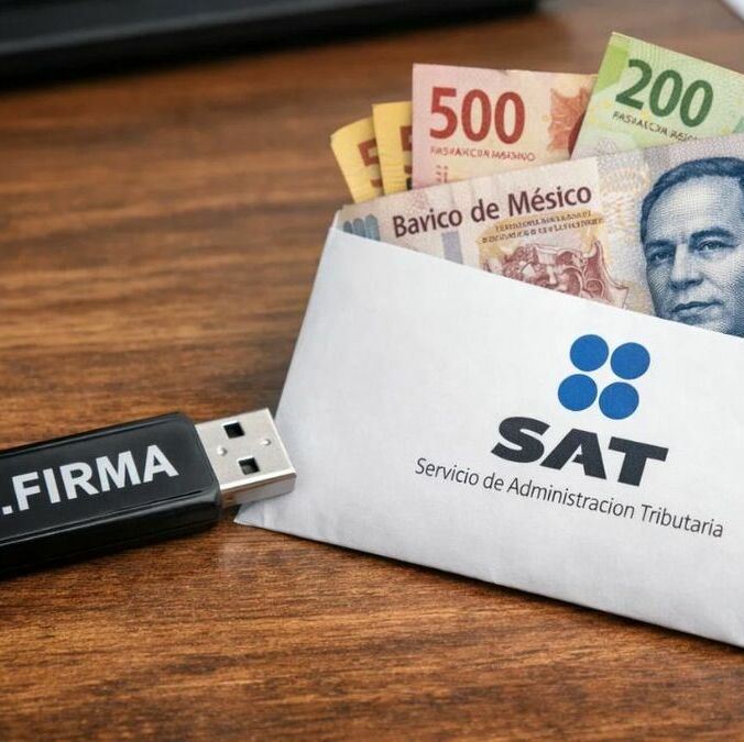 ¿Qué contribuyentes deberán tener su e.firma para obtener saldo a favor en 2026? (Sora IA).