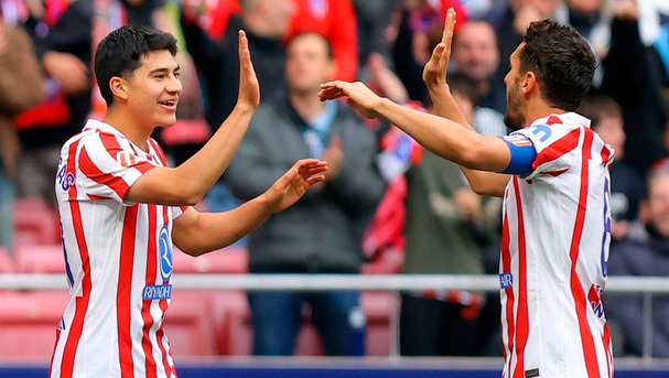 Obed Vargas tuvo un buen primer tiempo. (Foto: X @atleti)