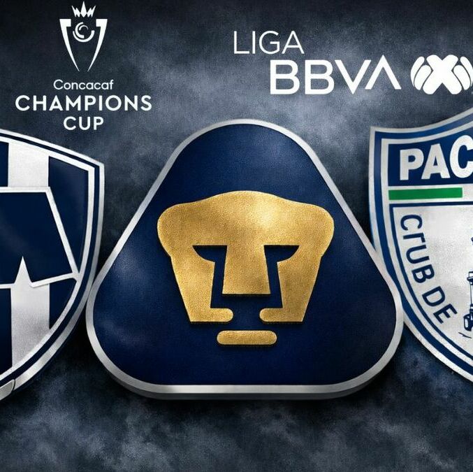 Rayados, Pumas y Pachuca luchan por estar en la Concachampions 2027. (Foto: ChatGPT)